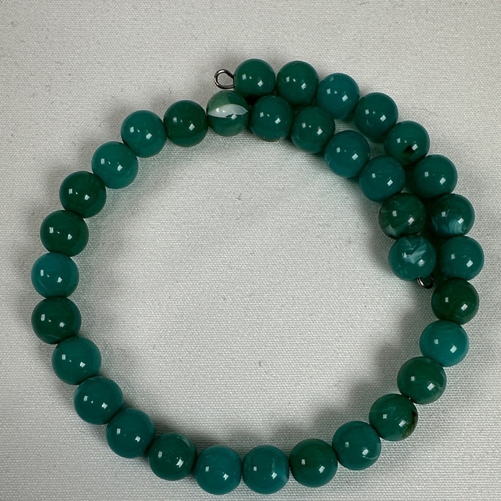 Turquoise and Blue Beaded Bracelet Set - Picture 9 of 15
